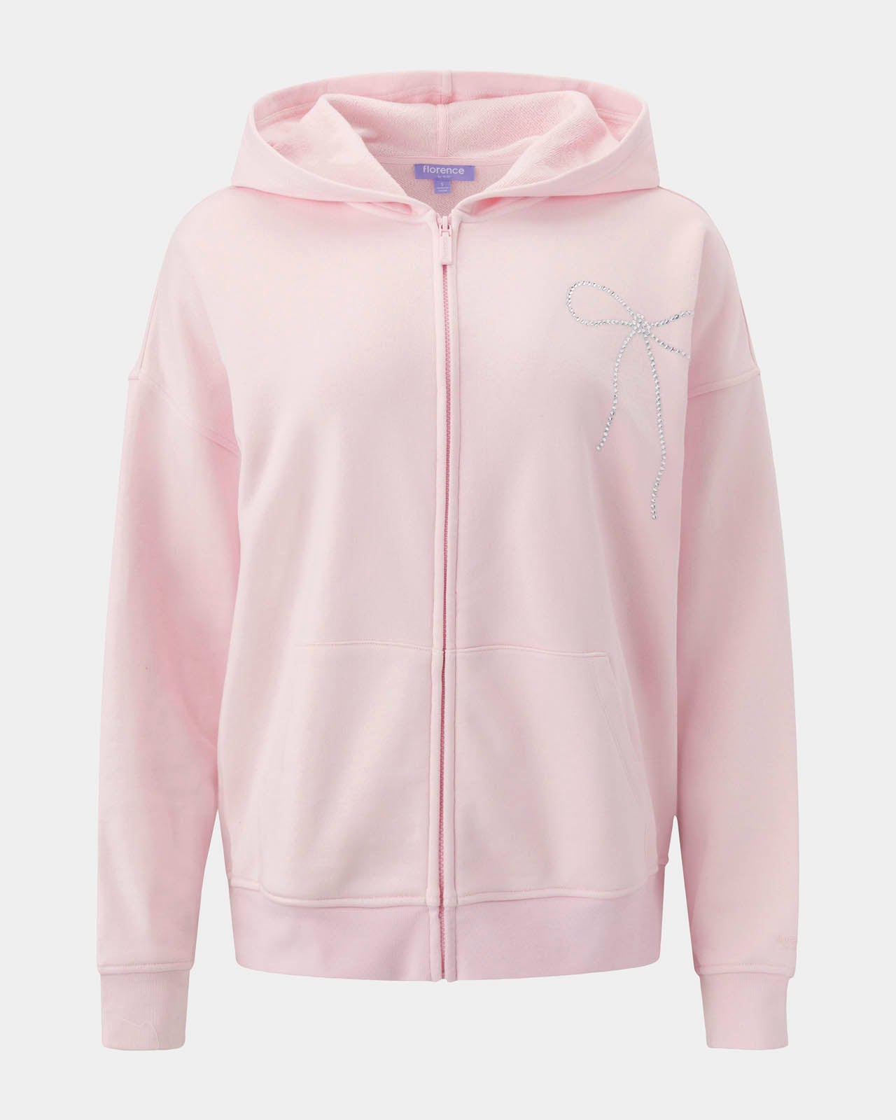 Cozy Crush Bedazzled Oversized Zip Hoodie | FBM