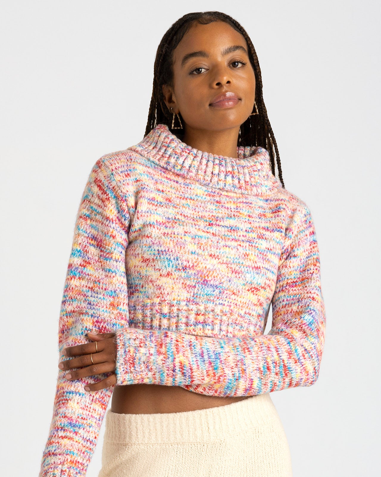 断*中様 soor ploom turtleneck 2Y 花柄　タートルネック Blanket Soft Turtleneck | FBM