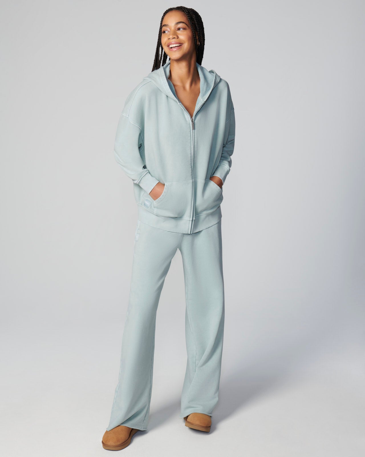 Cozy Crush Washed Oversized Zip Hoodie | FBM