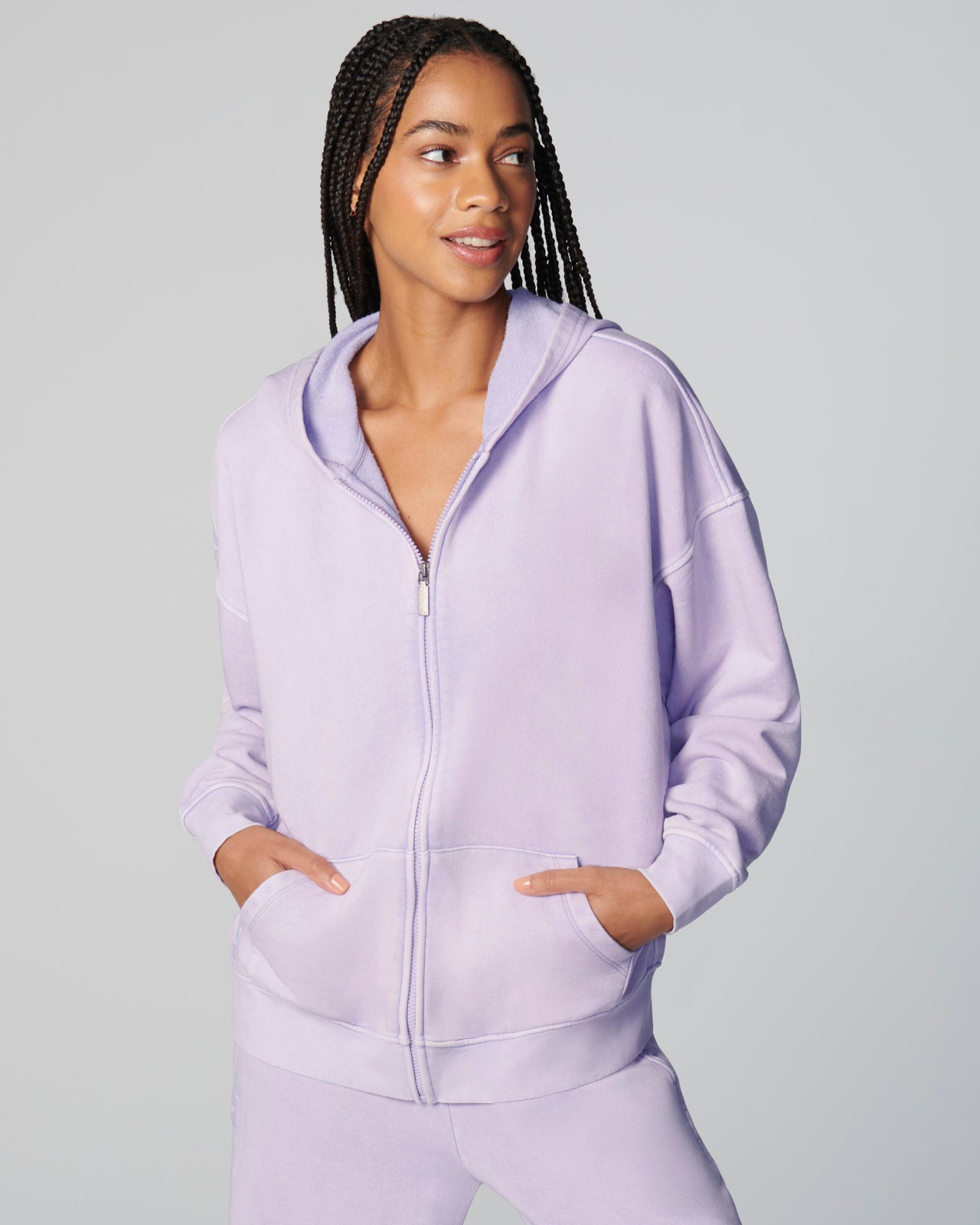 Cozy Crush Washed Oversized Zip Hoodie | FBM