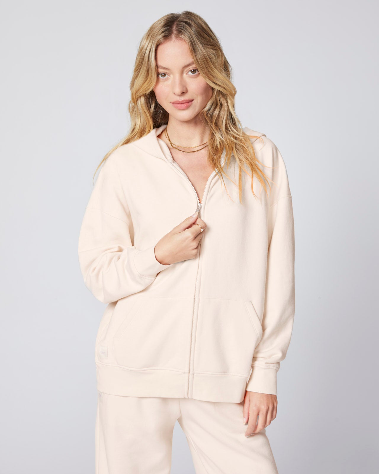 Cozy Crush Washed Oversized Zip Hoodie | FBM