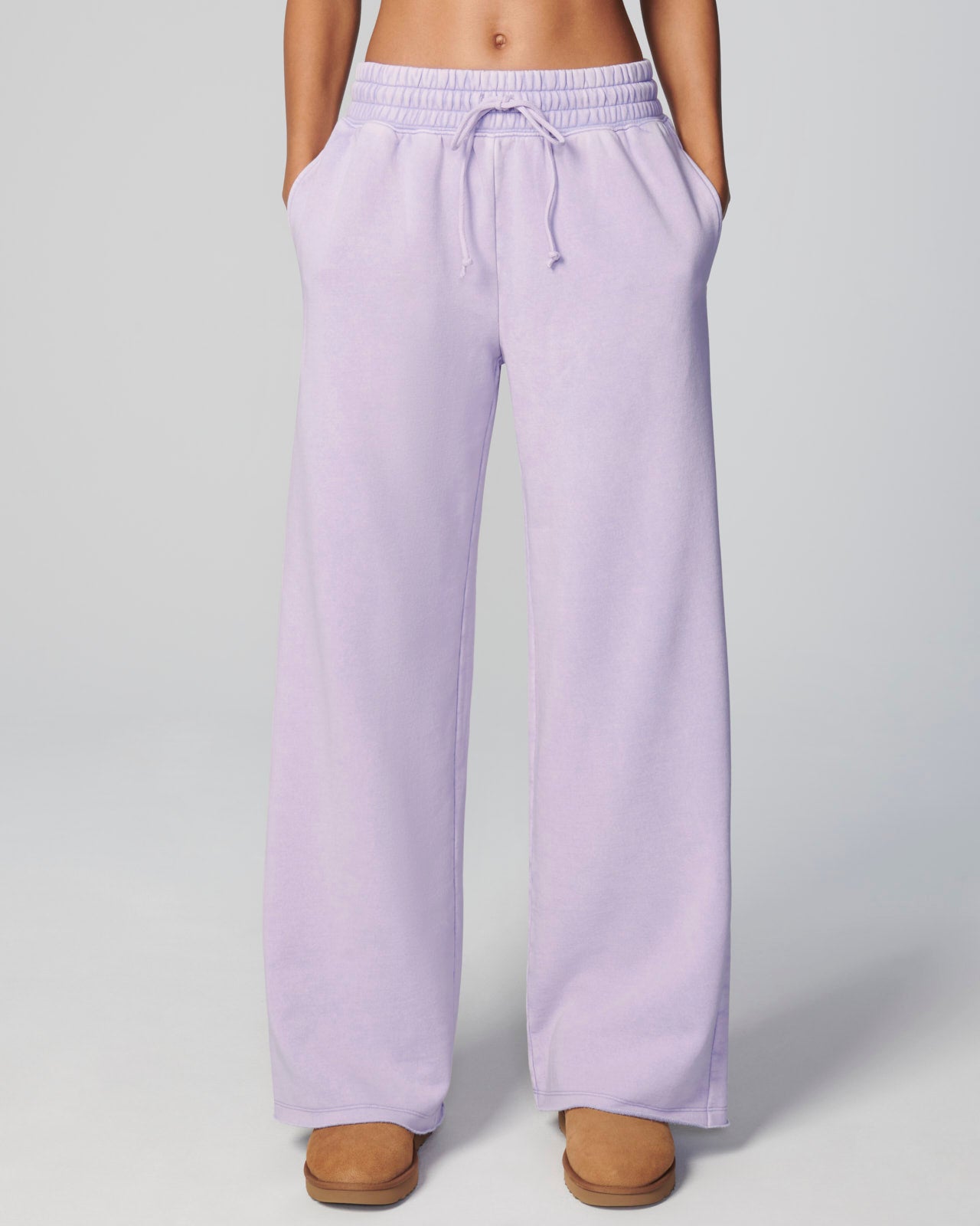 Cozy Crush Washed Wide Leg Sweatpant | FBM