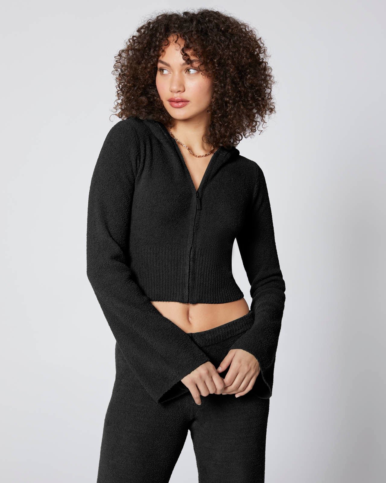 Plush Zip-Up Sweater | FBM