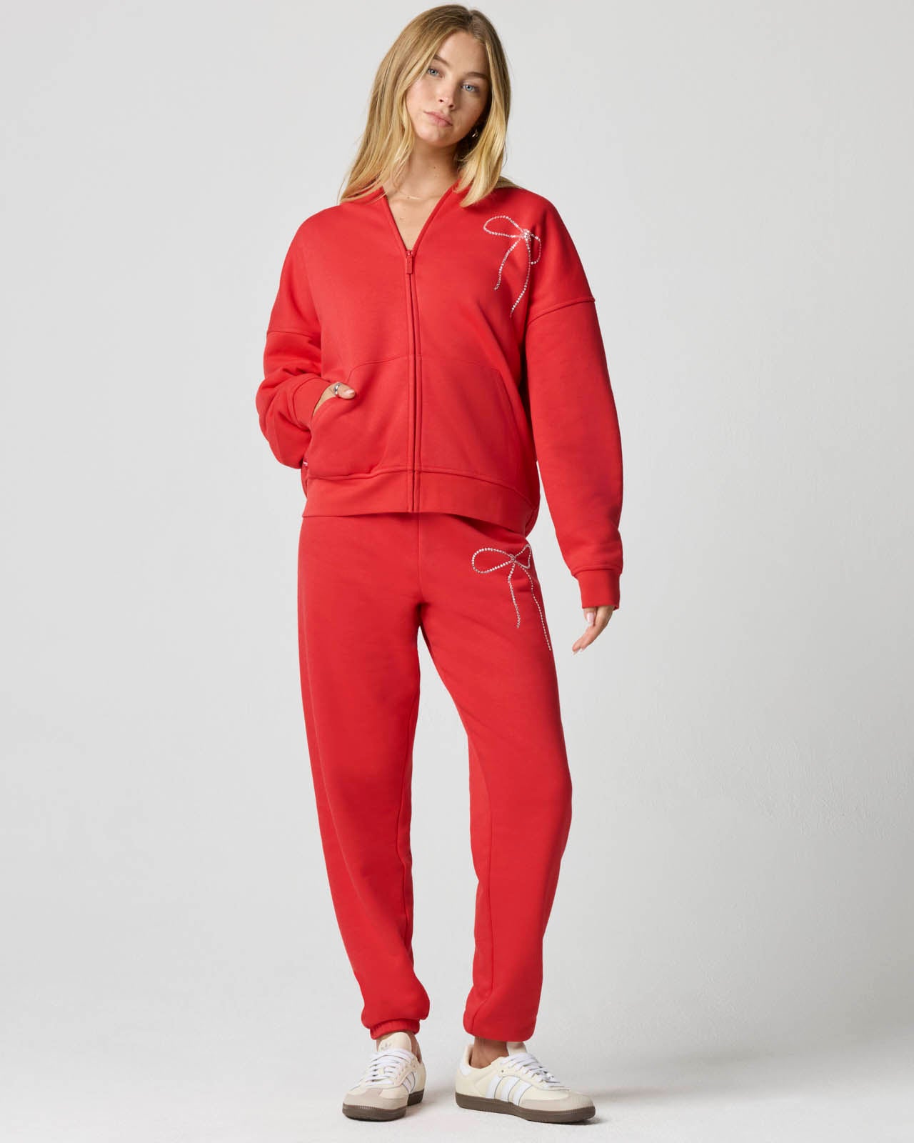 Cozy Crush Bedazzled Oversized Zip Hoodie | FBM