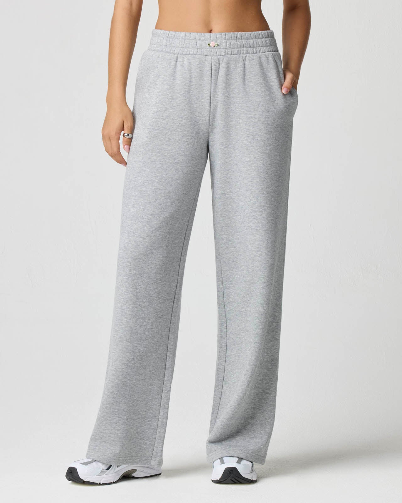 Cozy Crush Rosette Wide Leg Sweatpant | FBM
