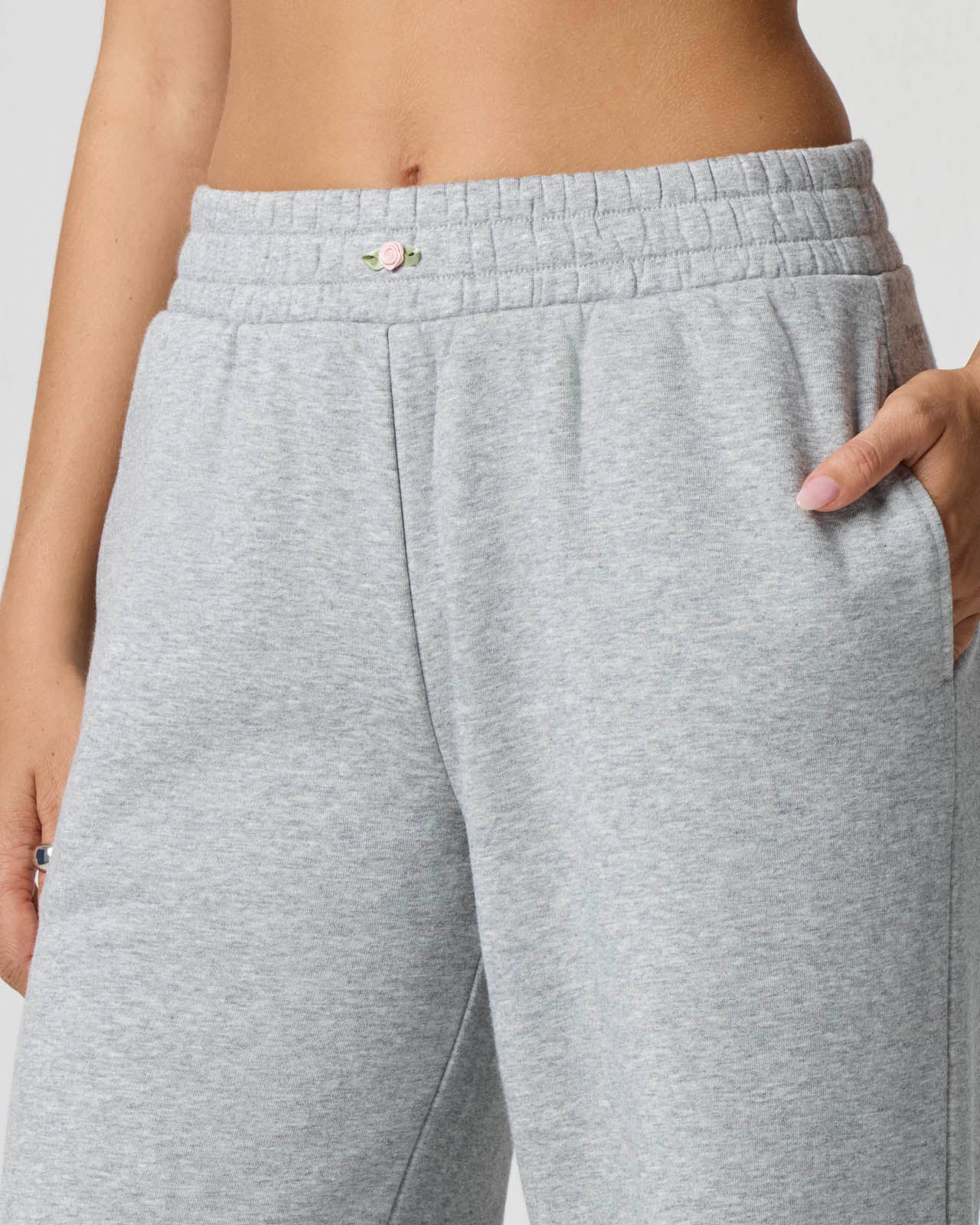 Cozy Crush Rosette Wide Leg Sweatpant | FBM