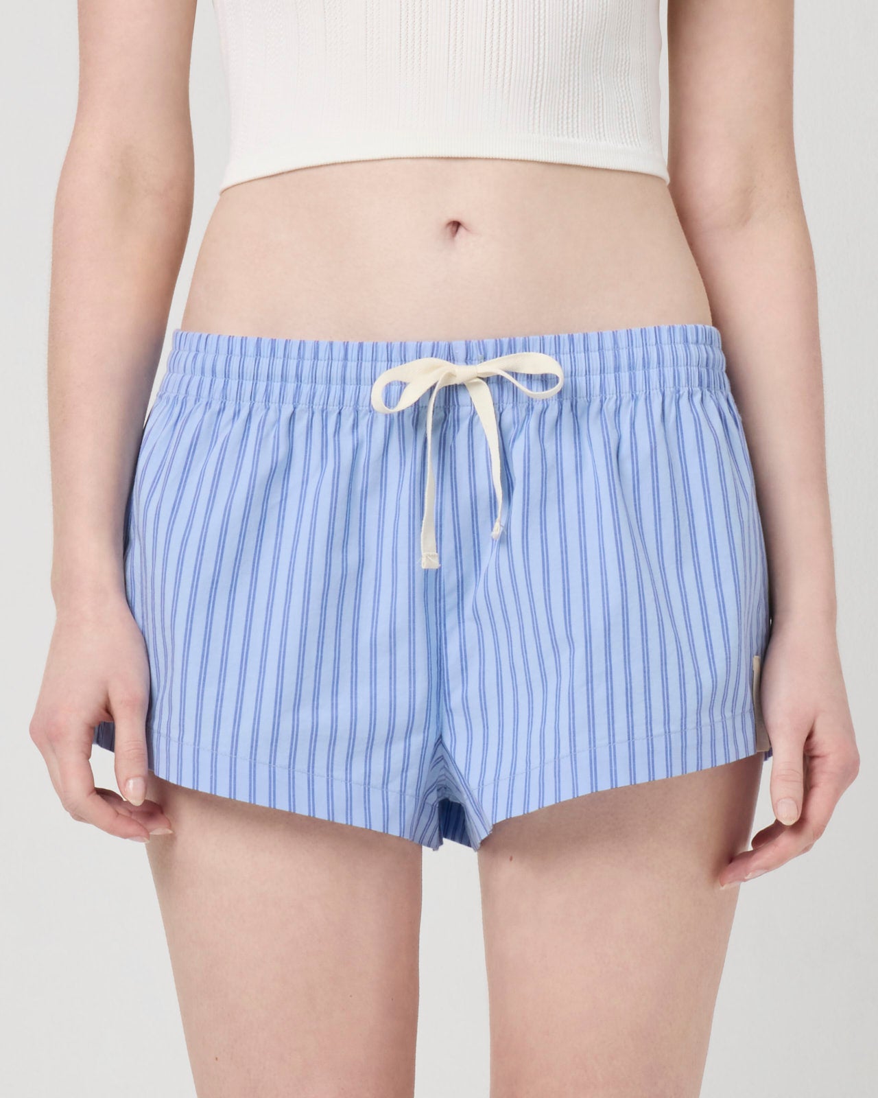 Florence By Mills Villa Collection Poplin Stripe Boxer Short – Women’s Lounge & Vacation Shorts