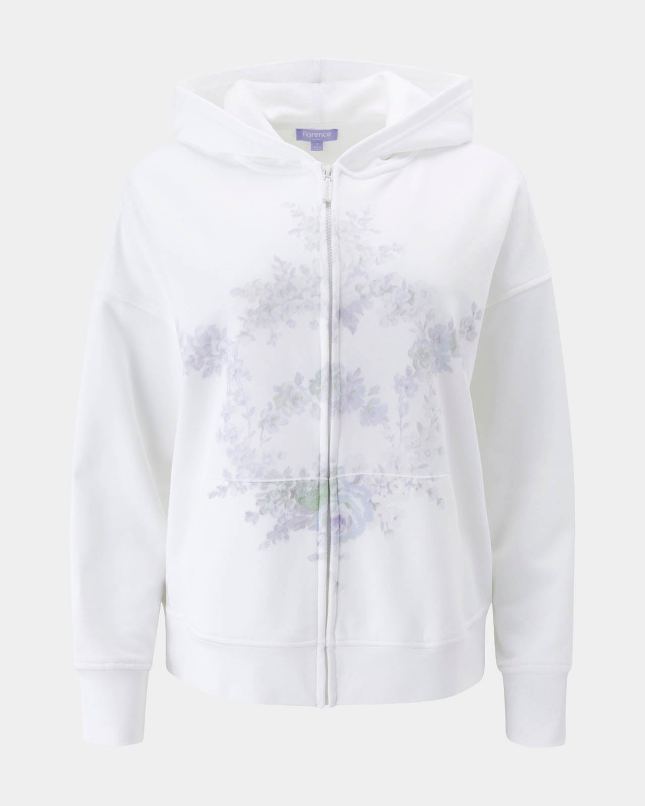 トップス SCULPTOR Cottage Zip-Up Hoodie Flower M Cozy Crush Oversized Floral Zip Hoodie | FBM