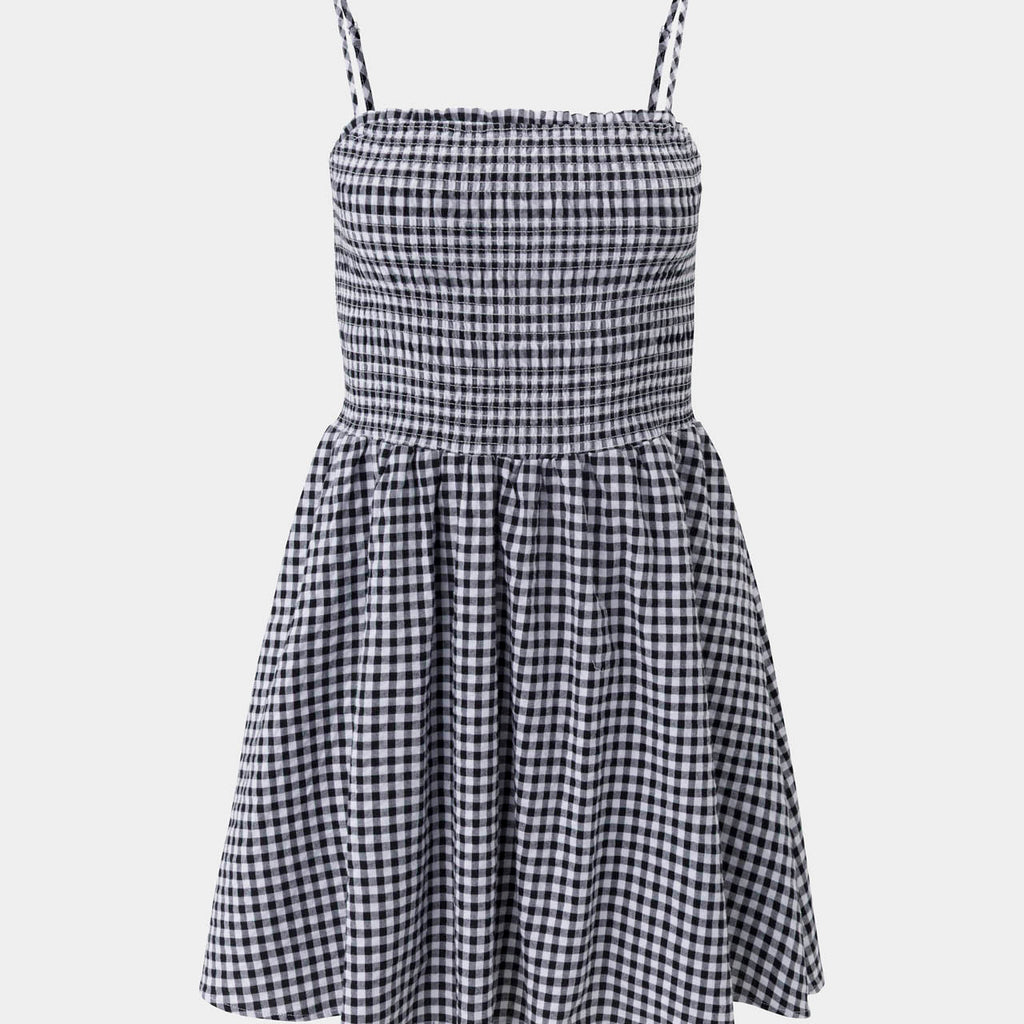 Gingham Fit & Flare Dress | FBM