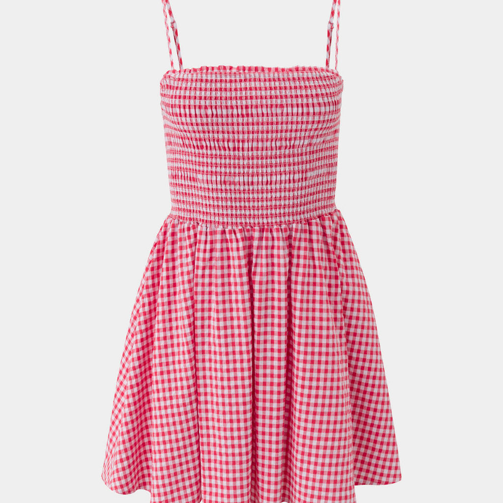 Gingham Fit & Flare Dress | FBM Gingham Fit & Flare Dress | FBM