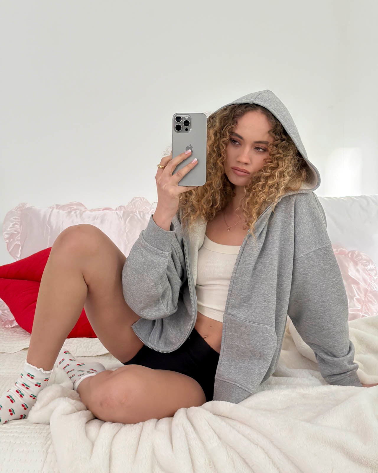 Cozy Crush Forever Oversized Zip Hoodie | FBM