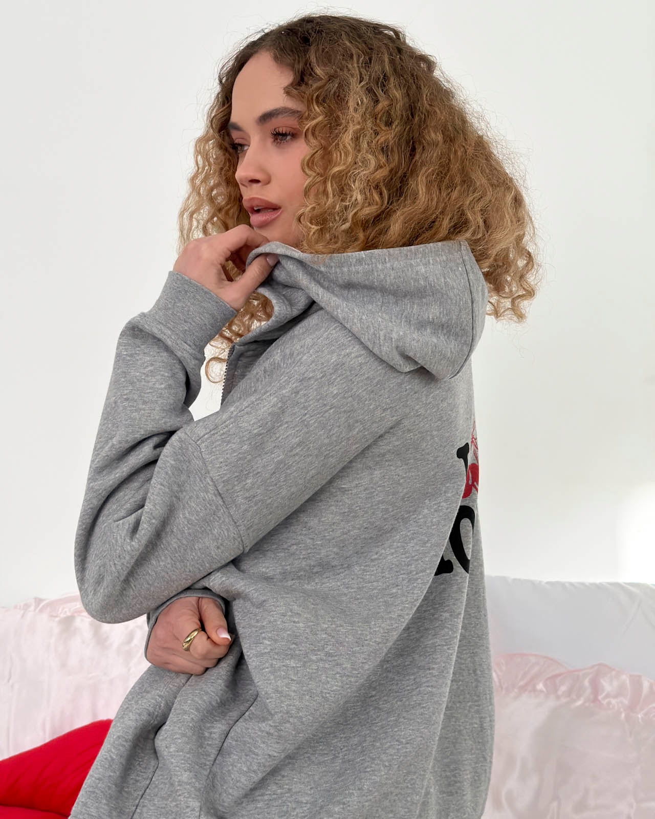 Cozy Crush Forever Oversized Zip Hoodie | FBM