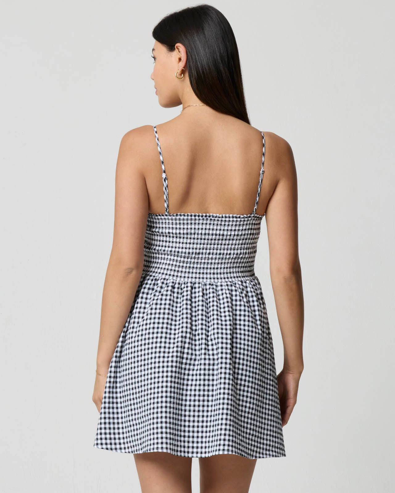 Gingham Fit & Flare Dress | FBM