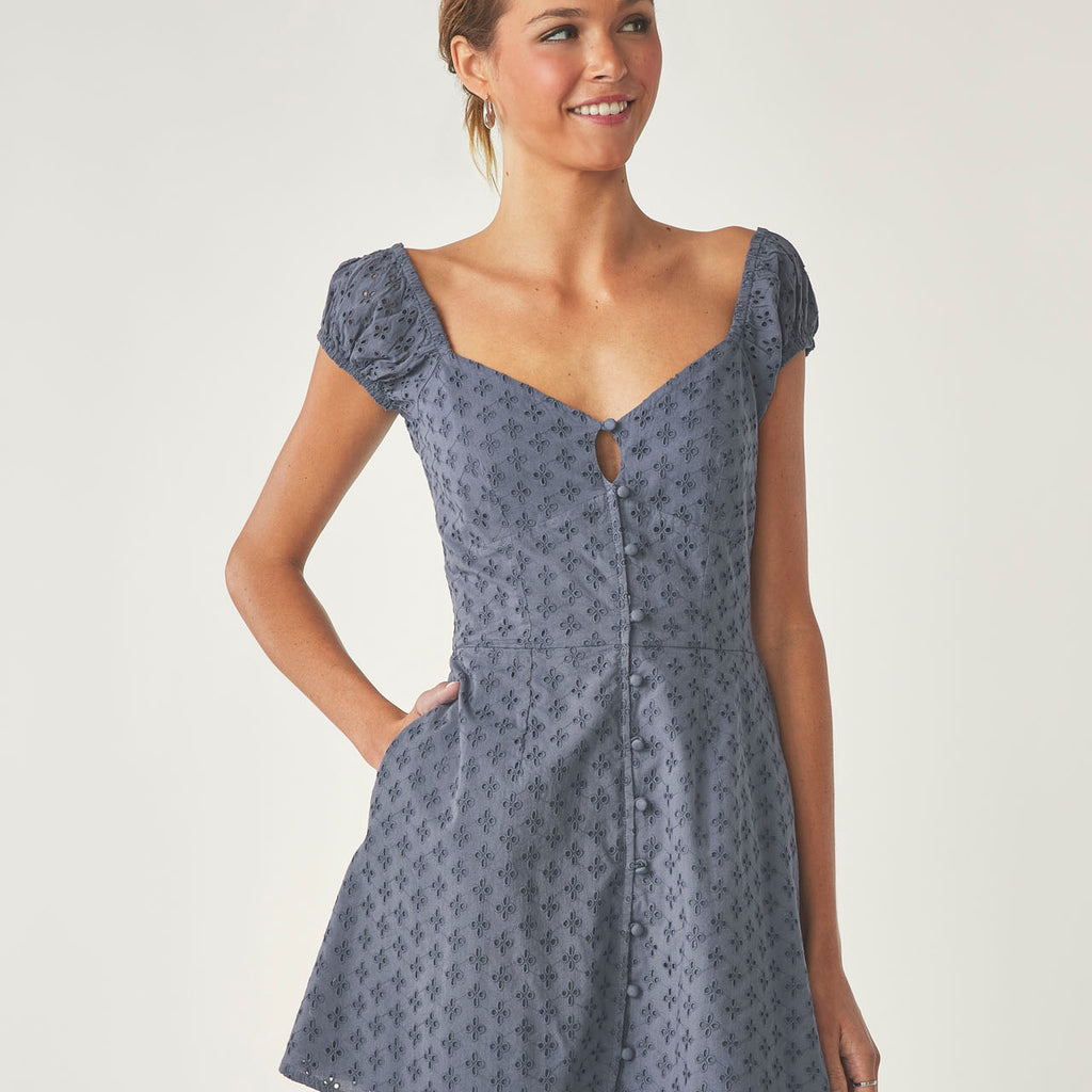 over the moon eyelet princess dress Plus Sizes Available Purple Gorgeous Old School Princess Lolita Cotton Dress