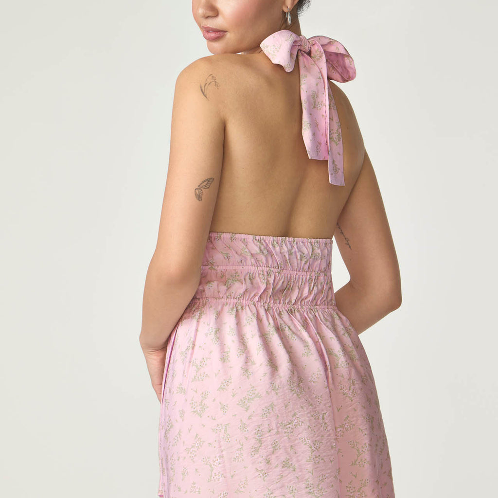 Garden Party Halter Dress
