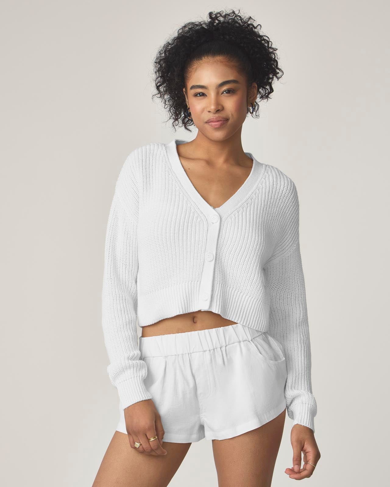 セオリー 24SS NEO SAG HARBOR CROPPED CARDI N Theory Merino Wool Crop Cardigan | Saks Fifth Avenue