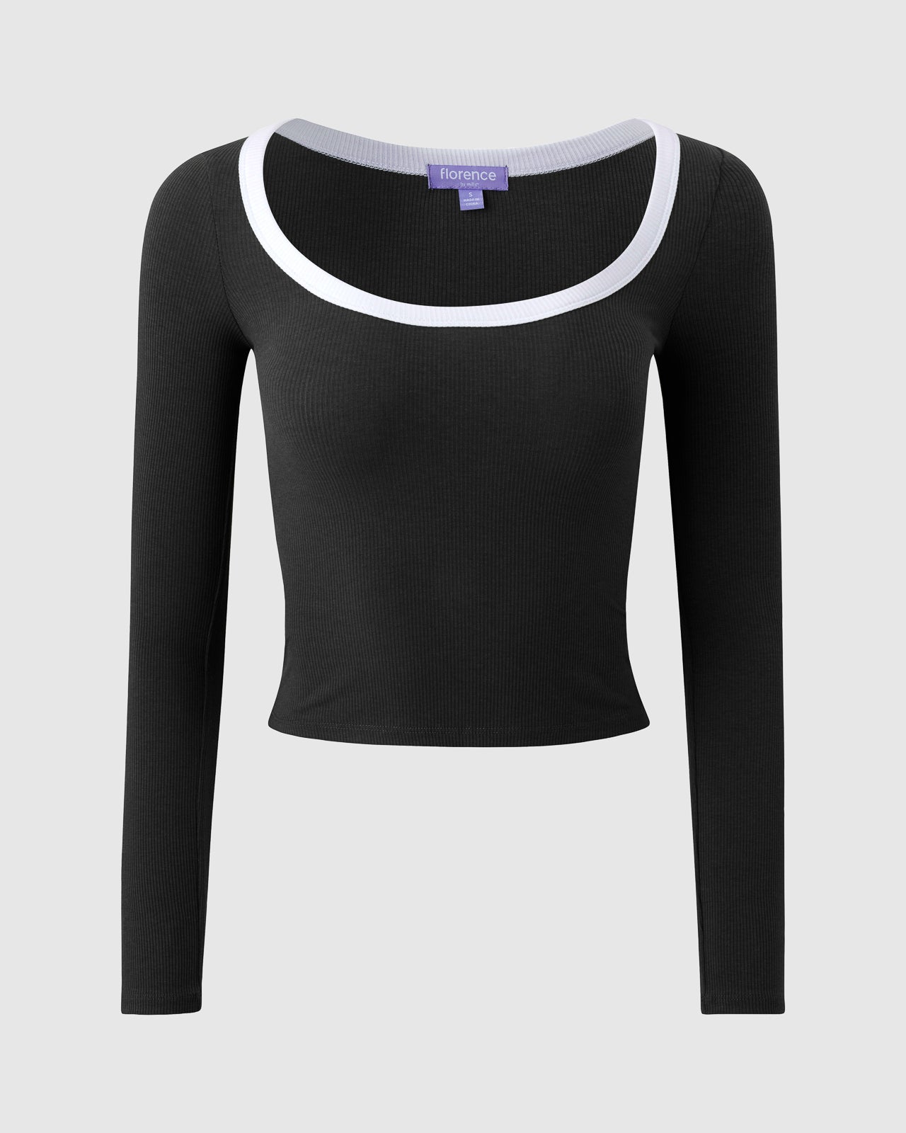 Sunburst Rib Long Sleeve Tee | FBM