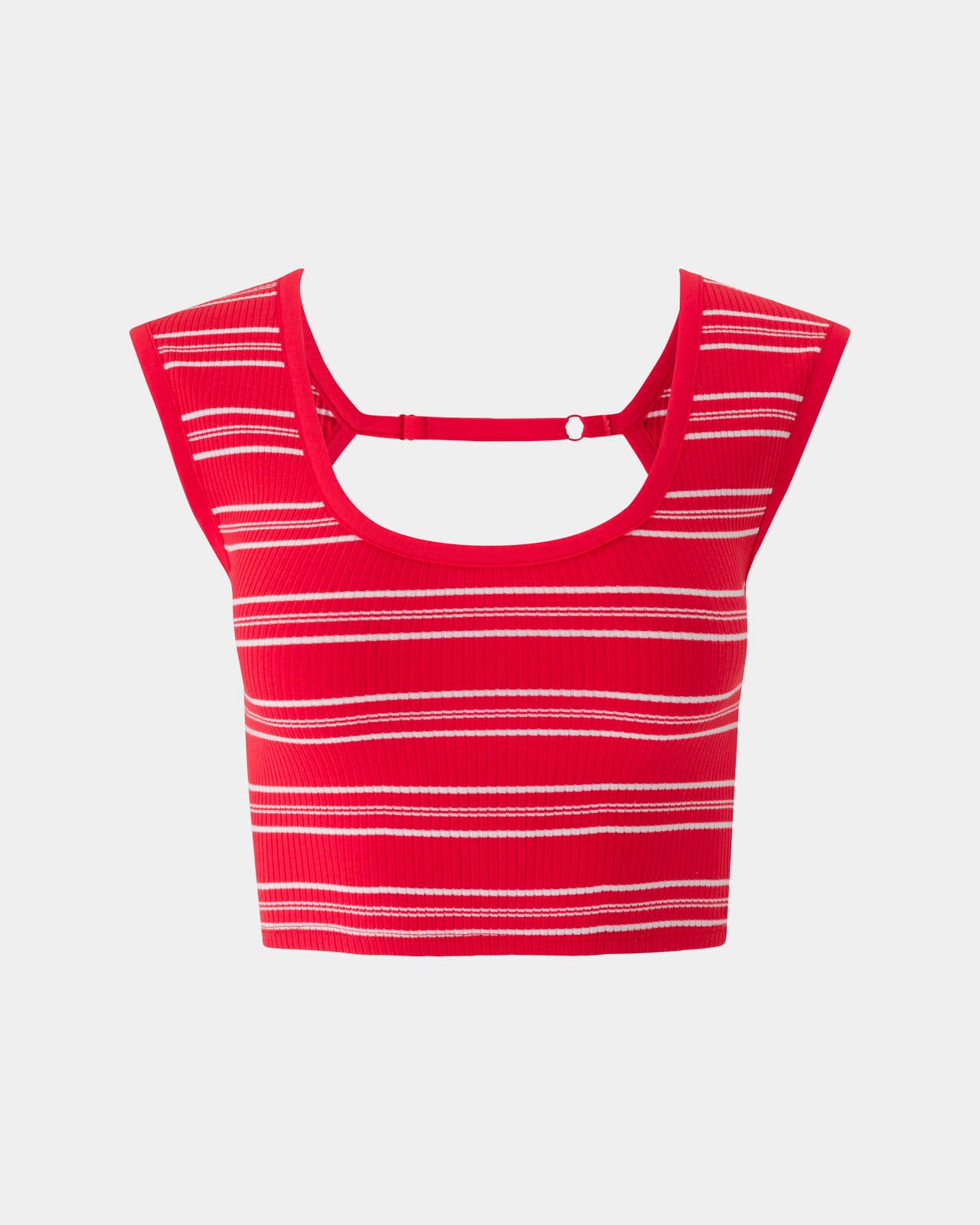 Softie Rib Open Back Cap Sleeve Top | FBM