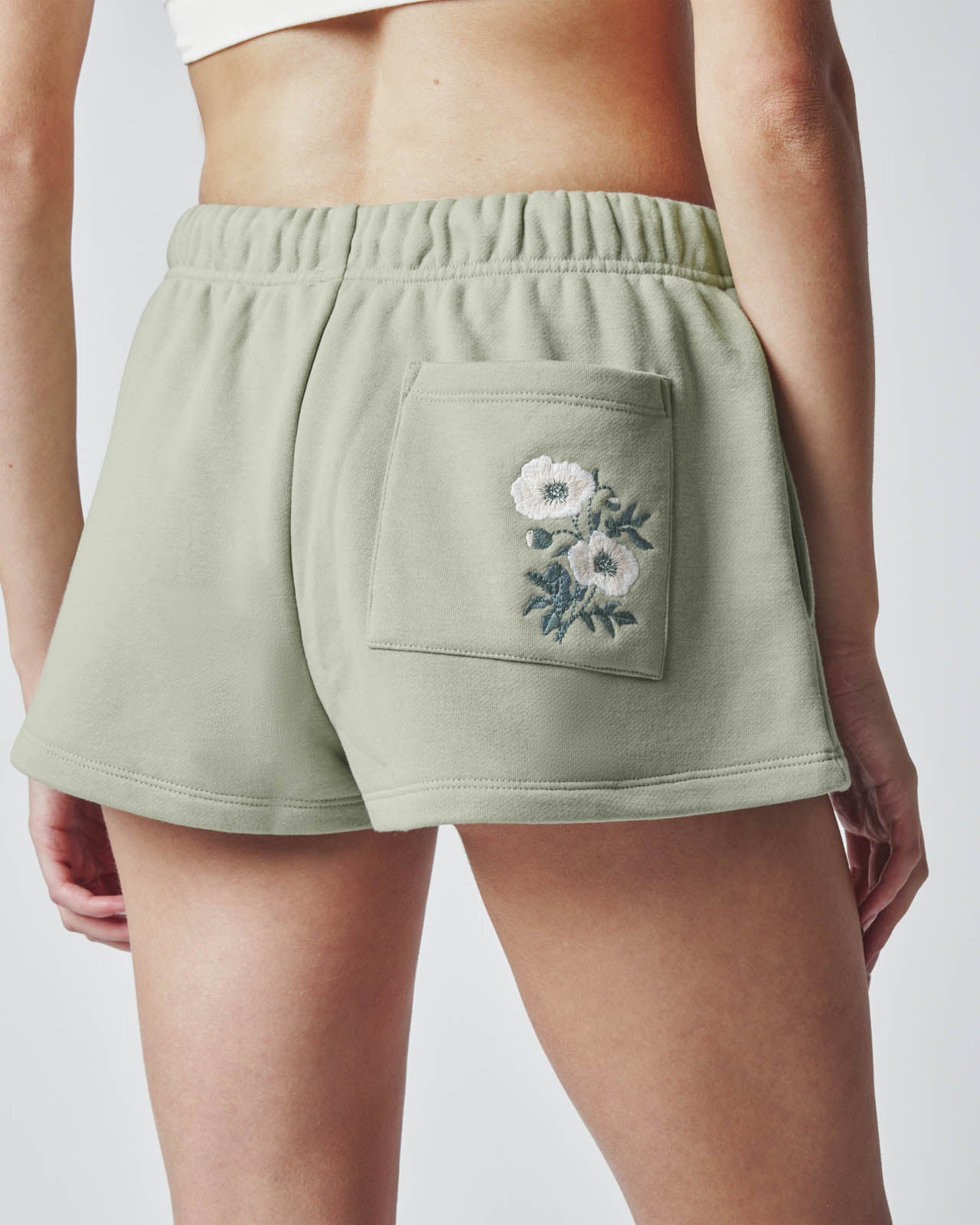 Cozy Crush Embroidered Sweat Short | FBM